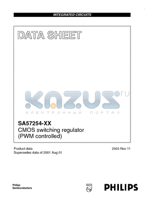 SA57254-XXGW datasheet - CMOS switching regulator (PWM controlled)