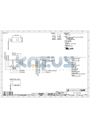 PP1-FB7-2D2 datasheet - E-SWITCH PP1-FB7-2D2