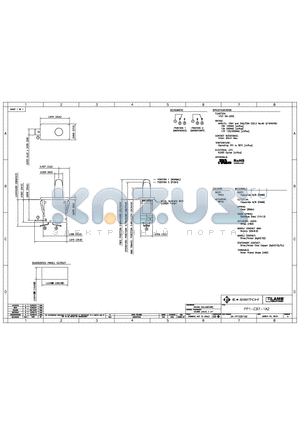 PP1-EB7-1A2 datasheet - E-SWITCH PP1-EB7-1A2