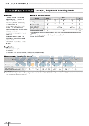 SPI-8001TW_11 datasheet - 2-Output, Step-down Switching Mode