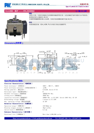 RKJXK8N02 datasheet - Electrical Characteristics