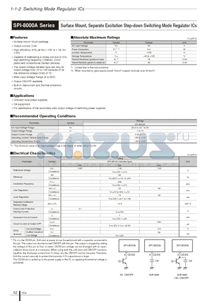 SPI-8010A datasheet - Surface Mount, Separate Excitation Step-down Switching Mode Regulator ICs