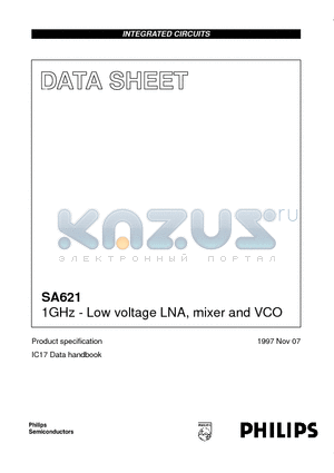 SA621 datasheet - 1GHz - Low voltage LNA, mixer and VCO