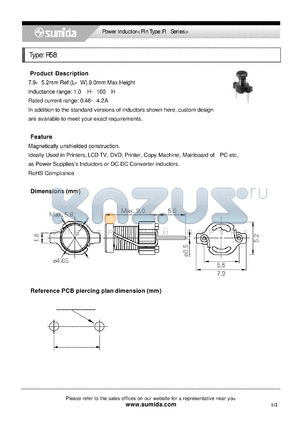 R58NP-101MB datasheet - Power Inductor