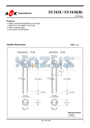 SY3418 datasheet - LED Lamp