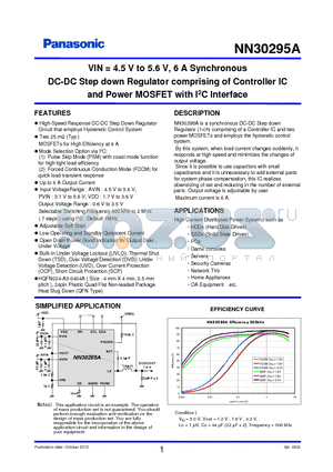 NN30295A datasheet - DC-DC Step down Regulator comprising of Controller IC and Power MOSFET with I2C Interface