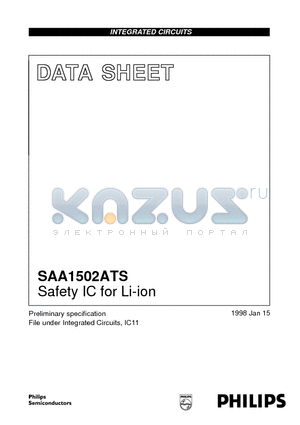 SAA1502ATS datasheet - Safety IC for Li-ion