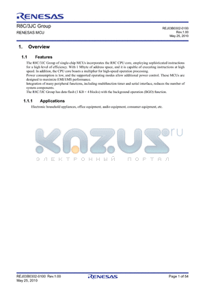 R5F213J2CNNP datasheet - RENESAS MCU