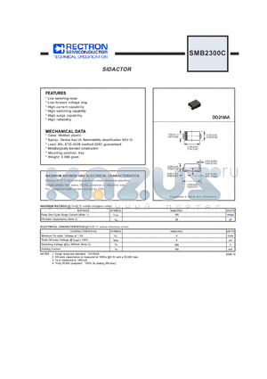 SMB2300C datasheet - SIDACTOR