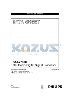 SAA7708H datasheet - Car Radio Digital Signal Processor