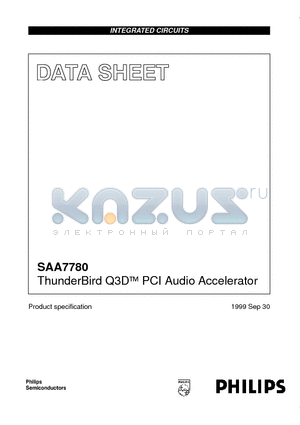 SAA7780 datasheet - ThunderBird Q3D PCI Audio Accelerator