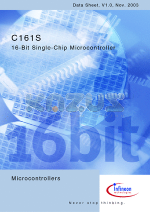 SAB-C161S-LM3V datasheet - 16-Bit Single-Chip Microcontroller