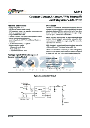 RL1632R-R150-F datasheet - Constant-Current 3-Ampere PWM Dimmable Buck Regulator LED Driver