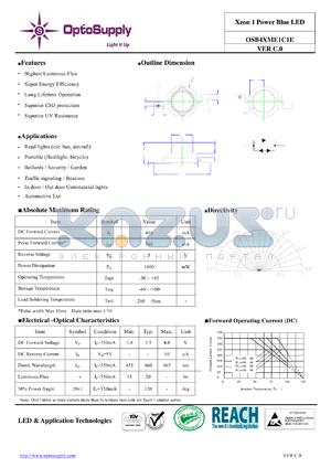 OSB4XME1C1E datasheet - Xeon 1 Power Blue LED