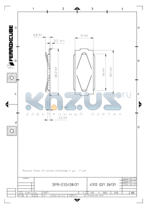 SPR-E21 datasheet - SPR-E55/28/21