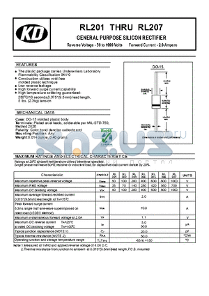 RL202 datasheet - Low reverse leakage