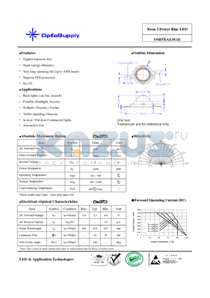 OSB5XAE3E1E datasheet - Xeon 3 Power Bllue LED