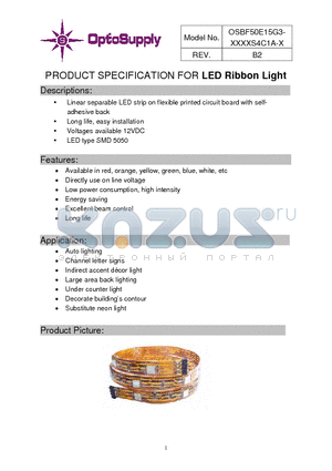 OSBF50E15G3-OSG5DTS4C1A-X datasheet - LED Ribbon Light