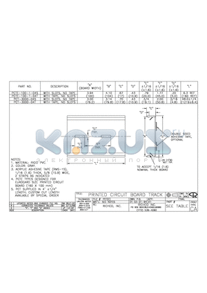 PCT-3000-04T datasheet - PRINTER CIRCUIT BOARD TRACK