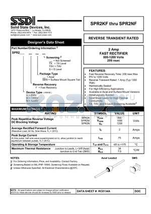 SPR2N datasheet - REVERSE TRANSIENT RATED