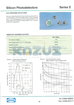 OSE3-E datasheet - SILICON PHOTODETECTORS