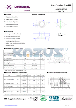 OSG5XME3C1E datasheet - OSG5XME3C1E