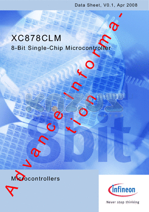 SAF-XC878-13FFI datasheet - 8-Bit Single-Chip Microcontroller