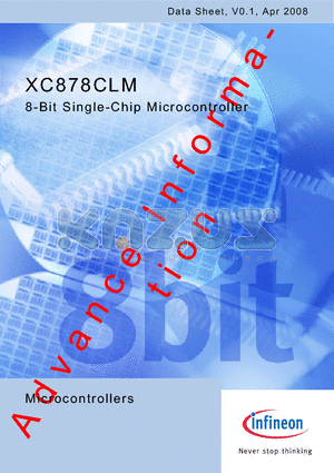 SAF-XC878M-13FFI datasheet - 8-Bit Single-Chip Microcontroller