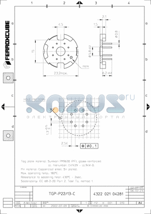 TGP-P22-C datasheet - TGP-P22/13-C