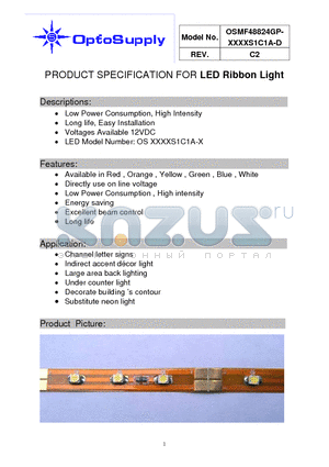 OSMF48824GP-G5DAS1C1A-D datasheet - LED Ribbon Light