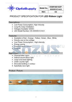 OSMF48816GP-M5SLS1C1A-D datasheet - LED Ribbon Light