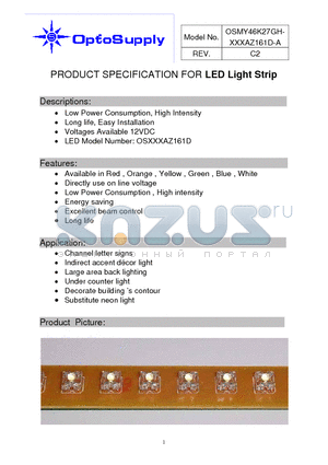 OSMY46K27GH-B5SAZ161D-A datasheet - LED Light Strip