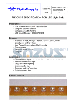 OSMY46K27GH-O5MAZ161D-A datasheet - LED Light Strip