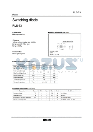 RLS-73 datasheet - Switching diode