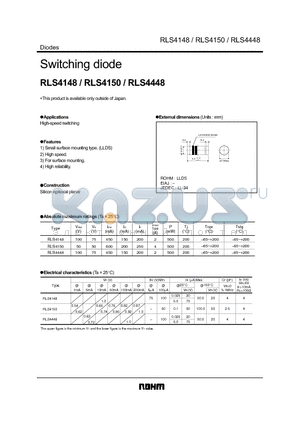 RLS4148 datasheet - Switching diode