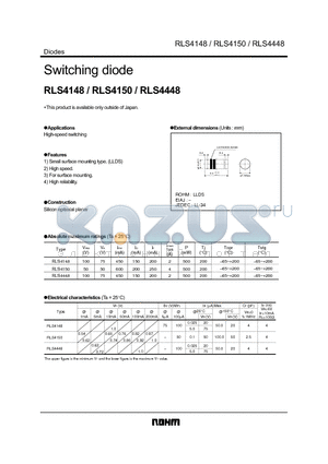 RLS4148TE11 datasheet - Switching diode