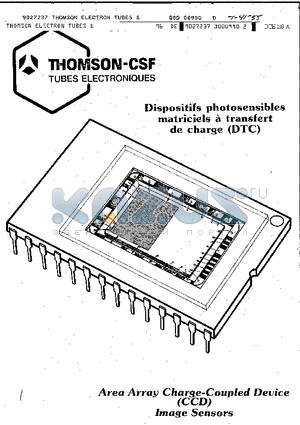 TH7861CD datasheet - Area Array Charge-Coupled Device(CCD) Image Sensors