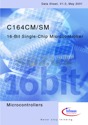 SAK-C164SM-4R25F datasheet - 16-Bit Single-Chip Microcontrol ler