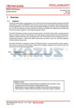 R5F6420FLFB datasheet - RENESAS MCU