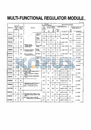 PQ09R03 datasheet - MULTI-FUNCTIONAL REGULATOR MODULE