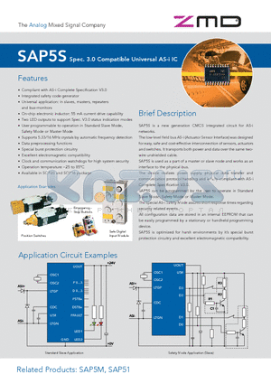 SAP5M datasheet - Spec. 3.0 Compatible universal as-i IC