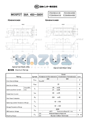 PD4M440H datasheet - MOSFET 30A 450~500V