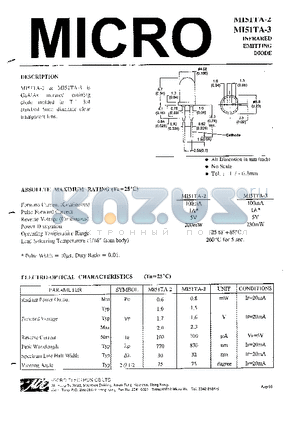 MI51TA-3 datasheet - INFRARED EMITTING DIODE