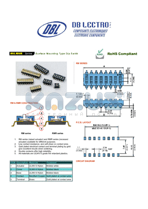 RM-01_07 datasheet - Surface Mouting Type Dip Swith