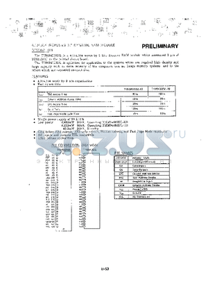 THM94000S-80 datasheet - 4,194,304 WORDS x 9 BIT DYNAMIC RAM MODULE