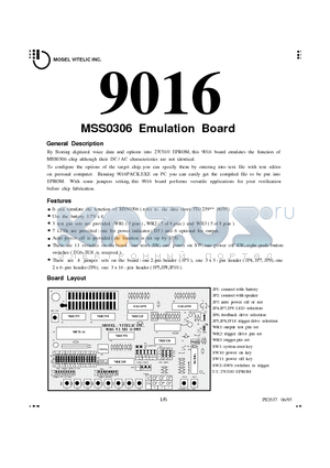 MSS0306 datasheet - MSS0306 Emulation Board