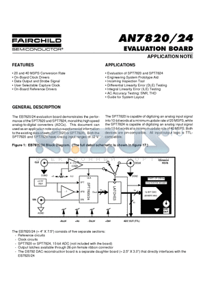 SPT7824 datasheet - EVALUATION BOARD