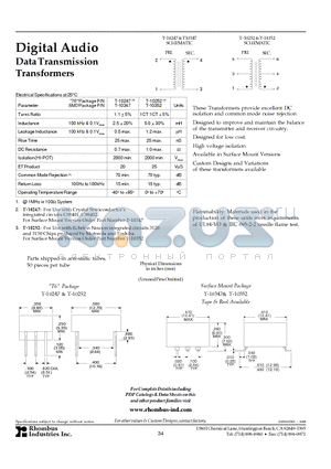 T-10247 datasheet - Digital Audio