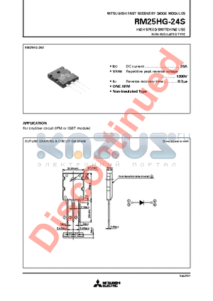 RM25HG-24S_09 datasheet - HIGH SPEED SWITCHING USE NON-INSULATED TYPE