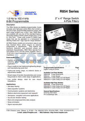 R854L4L datasheet - 2